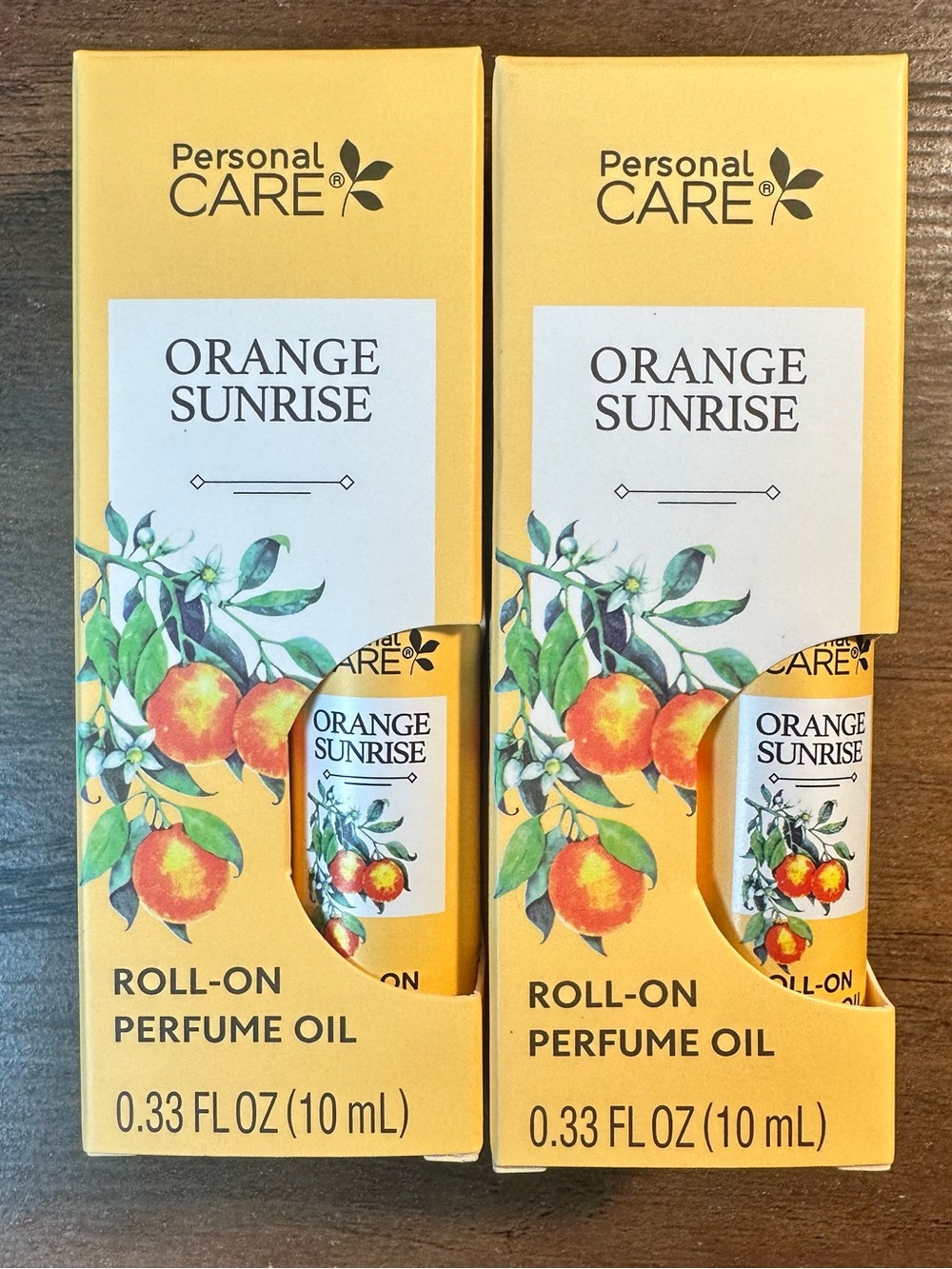 PERSONAL CARE 2 Pk ORANGE SUNRISE ROLL ON PERFUME OIL  .33 FL OZ EACH BNIB